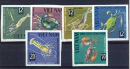 VIETNAM 1965  Crabs, Lobsters Imperforated - Crostacei