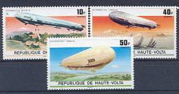 HAUTE VOLTA 385/87 & PA205/07 Oblitéré Zeppelin - Zeppelins