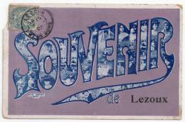 Souvenir De Lezoux, 1907, Manque Et Pli - Lezoux