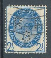GREAT BRITAIN :1930: PERFIN : Y.182 Cancelled And Perforated ## R T S  ## - Perfin