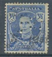 AUSTRALIA : PERFIN : Y.134 Cancelled And Perforated ## H S W - O ## - Perforadas