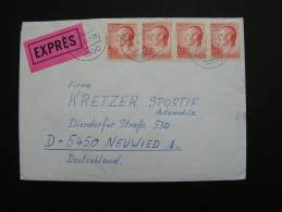 == Luxemburg 1987 , MeF Express Cv. - Covers & Documents