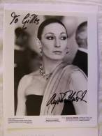 Actrice - Anjelica HUSTON - Signé /signed / Dédicace / Autographe Authentique - Dédicacées