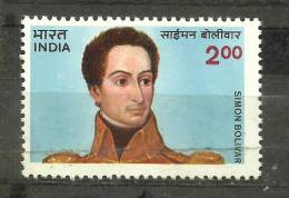 INDIA, 1983,Simon Bolivar,(1783-1830), MNH, (**) - Neufs