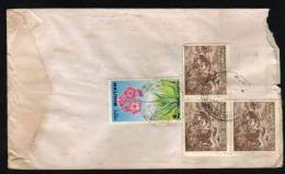 Bhutan  4  Stamps  Registered Cover To India  #  37294   Indien Inde - Bhutan