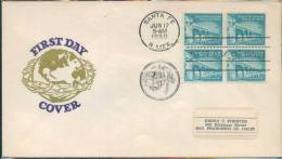 1960  1/4c Palace Of The Governors New Mexico  , Scott 1031A, US  FDC 1983 - Briefe U. Dokumente