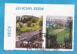 2004X    KOSOVO 2004 EUROPA CEPT JUGOSLAVIA SERBIA SERIE  RARO  USED CANCELLED - 2004