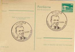 Entiers Postaux 1984 # DDR # CACHET: BERLIN   J A GAGARINE # COSMONAUTE - Autres & Non Classés