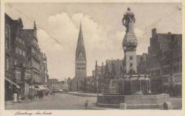 Lüneburg Am Sande Geschäft Brunnen Kirche Kleinformat Sw Um 1920 - Lüneburg