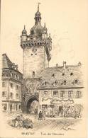 C.P. ILLUSTREE PAR ROBIDA - SELESTAT - TOUR DES CHEVALIERS - Robida