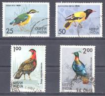 India 1975 Birds Set Of 4 Used  SG 763-766 - Gebruikt