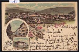 Gruss Aus Liestal : Innere Stadt - Generalansicht - Kaserne - Litho Ca 1898 (-286) - Liestal