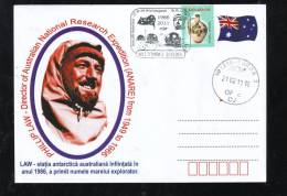 POLAR EXPLORER,PHILLIP LAW,DIRECTOR OF AUSTRALIAN NATIONAL RESEARCH EXPEDITION ANARE FROM 1949 -1966,COVER 2011,ROMANIA. - Explorateurs