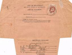 3548. Avis De Recepction CISSAC (Gironde) 1942. Avis Paiement - Brieven En Documenten