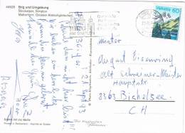 0525. Postal BRIG (Suiza) 1993. Brig Und Umgebung. Flamme - Lettres & Documents