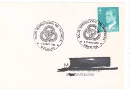 SPAIN. POSTMARK INTERNATIONAL FAIR OF THE CAR. BARCELONA 1985 - Franking Machines (EMA)