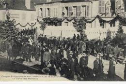 CPA (58) CORBIGNY Congres Eucharistique Du 18, Juin 1911 Le Defilé Des Hommes - Corbigny