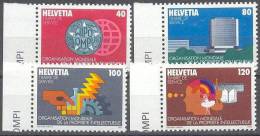 1982 OMPI Symbolische Darstellungen Zum DXII 1-4 / Mi 1-4 / Sc 11O1-4 / YT 457-60 Postfrisch/neuf/MNH - Officials