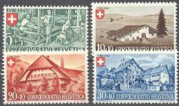 1945 Pro Patria Zum 26-29 / Mi 460-3 / Sc B146-9 / YT 419-22 Postfrisch/neuf/MNH - Nuovi