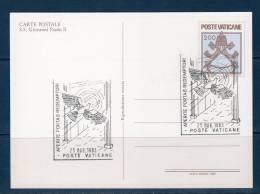 Vaticano / Vatican City  1981 --- Cartolina Postale   --S.S. GIOVANNI PAOLO II -- ANNULLO - 1983 - Postal Stationeries