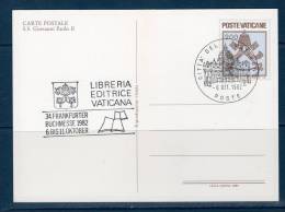 Vaticano / Vatican City  1981 --- Cartolina Postale  --S.S. GIOVANNI PAOLO II -- ANNULLO -- 1982 - Enteros Postales