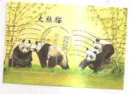 60465) 2003 - Austria Foglietto Usato Raffiguranti I Panda - Oblitérés