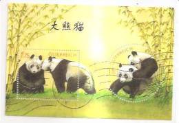 60469) 2003 - Austria Foglietto Usato Raffiguranti I Panda - Usati