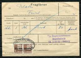 Denmark 1964 Money Order Stamps Pair - Brieven En Documenten