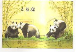 60486) 2003 - Austria Foglietto Usato Raffiguranti I Panda - Used Stamps