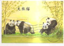 60496) 2003 - Austria Foglietto Usato Raffiguranti I Panda - Oblitérés