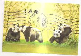 60497) 2003 - Austria Foglietto Usato Raffiguranti I Panda - Oblitérés