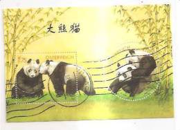 60506) 2003 - Austria Foglietto Usato Raffiguranti I Panda - Oblitérés