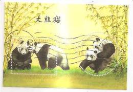 60518) 2003 - Austria Foglietto Usato Raffiguranti I Panda - Oblitérés