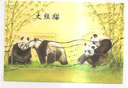 60526) 2003 - Austria Foglietto Usato Raffiguranti I Panda - Oblitérés