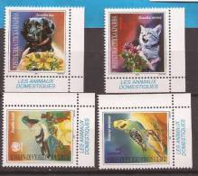 1997X   64-67  FAUNA Domestic Animals CROAZIA REPUBLIKA SRPSKA KRAJINA   JUGOSLAVIJA  MNH - Palomas, Tórtolas