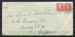 Denmark 1946 Cover To USA  Stamps In Pair - Lettres & Documents