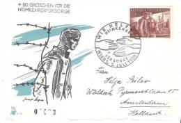 Heimkehrer-Karte Mit Mi 1919 Und Passendem Sonderstempel WIEN 7.JULI 1955 - Lettres & Documents