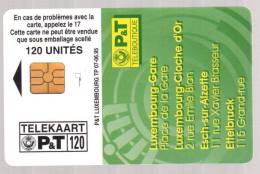 Télécarte Prépayée Usagée: LUXEMBOURS P&T - 120 Unités - Exp. 07.06.1995 - Lussemburgo