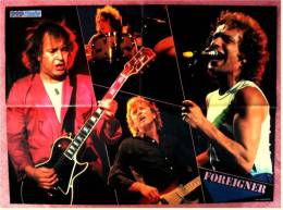 Poster Musik-Gruppe Foreigner  -  Ca. 56 X 41,5 Cm  -  Von Pop Rocky Ca. 1982 - Affiches & Posters