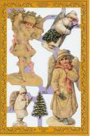 ANGES ANGELOT NOEL Hiver Sapin Manteau Et Bonnet Bougie - Engelen