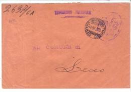 VER1492 - ITALIA 20/7/1940 , Lettera Da REGGIMENTO FERROVIERI - Portofreiheit