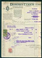 13K2428 DOCUMENT  1929 TORINO Revenue Fiscaux Steuermarken Fiscal Bulgaria Bulgarie Italia Italy Italie Italien Italie - Fiscali