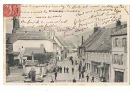 CP GIROMAGNY  GRANDE RUE   - ECRITE EN 1907 - Giromagny