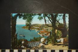 CP, 06, Villefranche Sur Mer Jardin Provencal Bateau De Guerre En Rade - Villefranche-sur-Mer