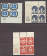 UN New York 1951 4-block  Michel 1-11 RZf, Some KN (see Scann) - Blocks & Sheetlets