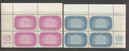 UN New York 1955 4-Block Michel 37-38 RZf - Blocks & Sheetlets