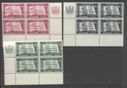 UN New York 1955 4-Block Michel 39-41 RZf - Blocs-feuillets