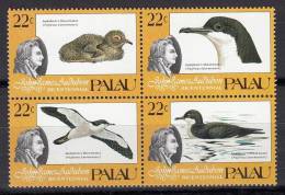 Bird (Oiseau), Palau Sc66a Audubon Bicentenary, Shearwater - Marine Web-footed Birds