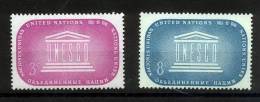 UN New York 1955 Michel 37-38 MNH (**) - Ungebraucht