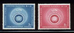 UN New York 1957 Michel 57-58 Type I, MNH (**) - Unused Stamps